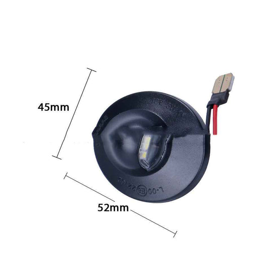 Pickup license plate light rear license plate light