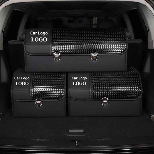 Car Leather Trunk Organizer Box
