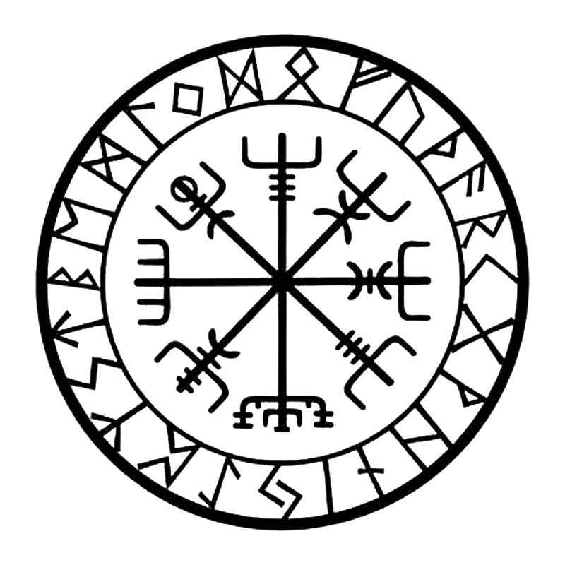 Creative Compass Rune Vinyl Car Styling Decal