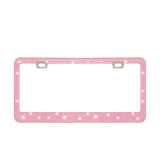 Stick-on Crystals License Plate Frame US Standard Acrylic Diamond License Plate Frame