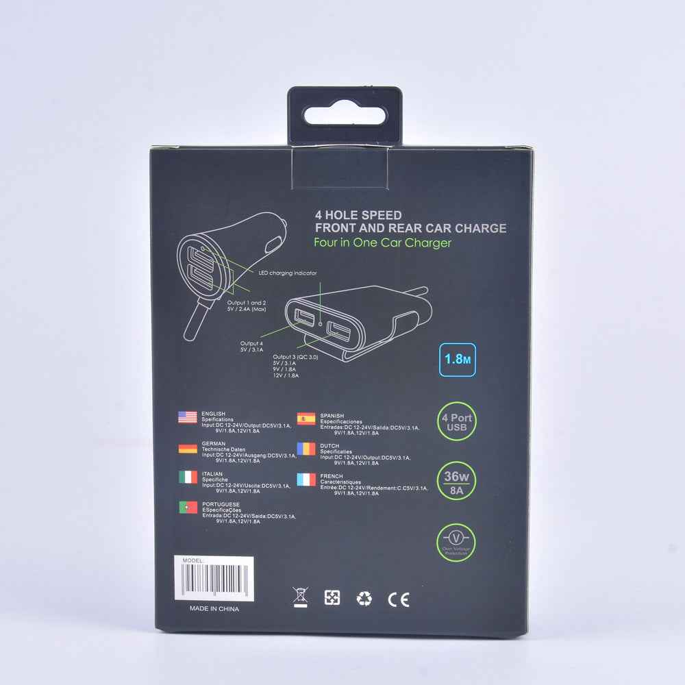 Four-port Charger Fast Car Charger Fast Charge