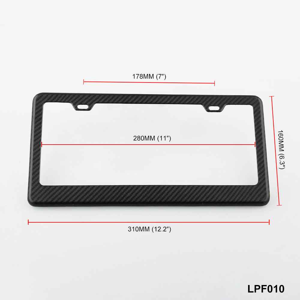 Carbon fiber license plate