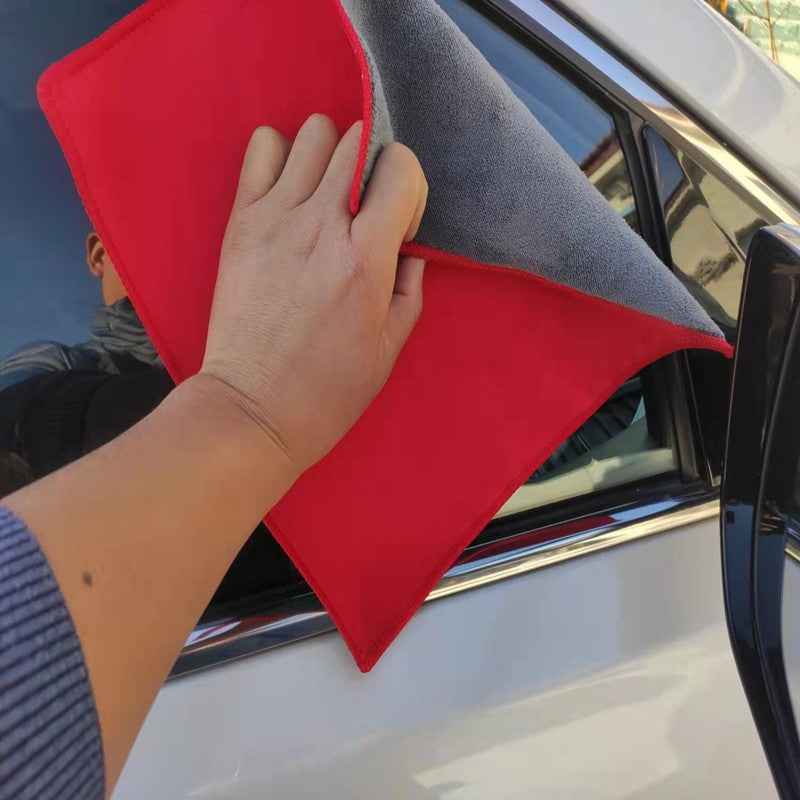 Solid-color Suede Microfiber Car Wash Towel