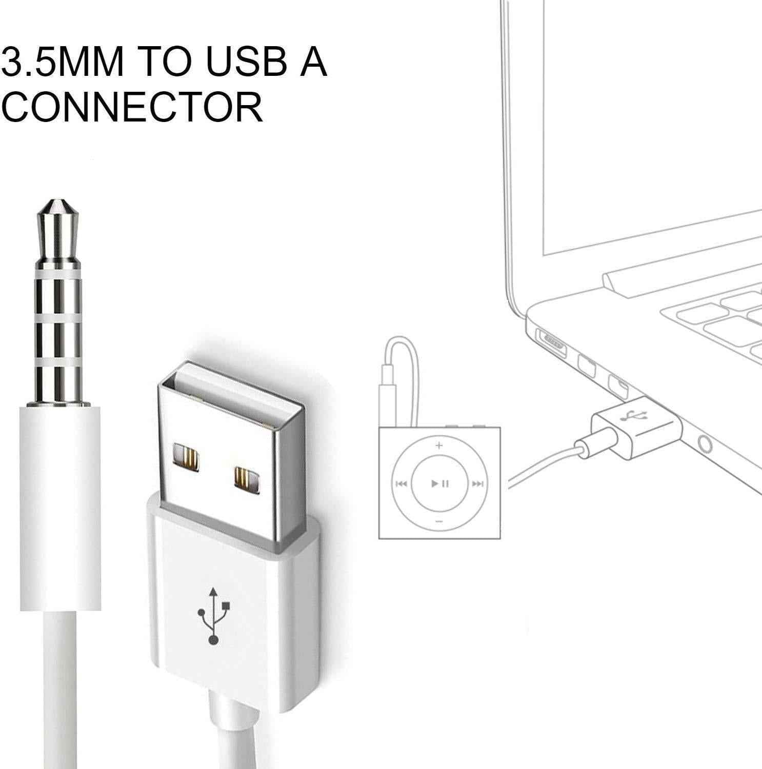 Car MP3 3.5mm Male AUX Audio Socket Jack To USB 2.0 Female Converter Cable Cord Car Interior Accessories Boutique New Hot Sale