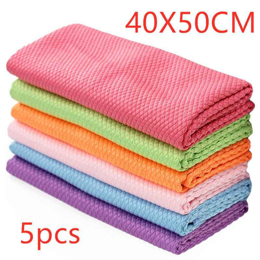 Wipe Glass Car Window Car Towel Dishwashing Table Cleaning Kitchen Fish Scale Towel