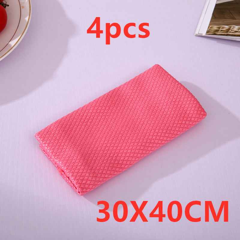 Wipe Glass Car Window Car Towel Dishwashing Table Cleaning Kitchen Fish Scale Towel