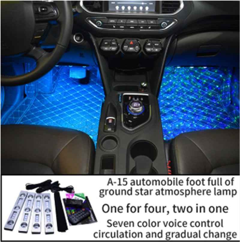Car Decorative Lamp USB LED Light Star Starry Night Automobile Atmosphere Light Car Interior Accessories