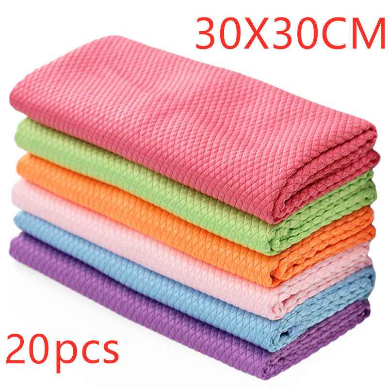 Wipe Glass Car Window Car Towel Dishwashing Table Cleaning Kitchen Fish Scale Towel