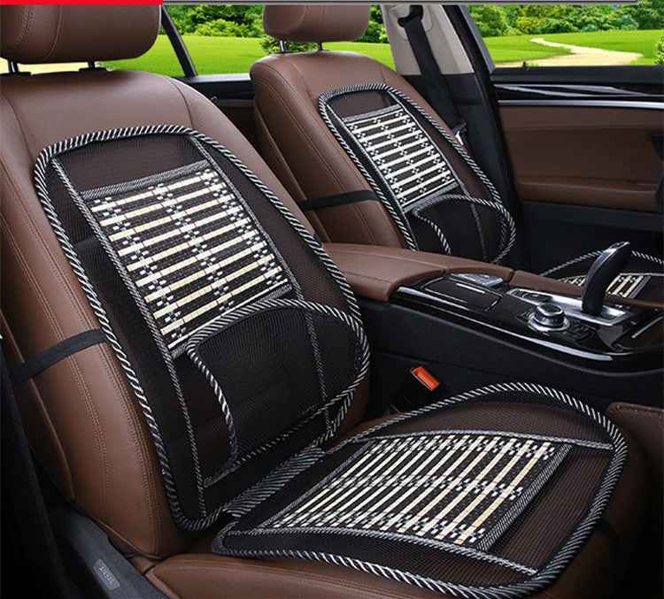 Car Ice Silk Lumbar Cool Cushion Summer Car Massage Cushion Car With General Steel Wire Bamboo Silk Cushion Car Seat