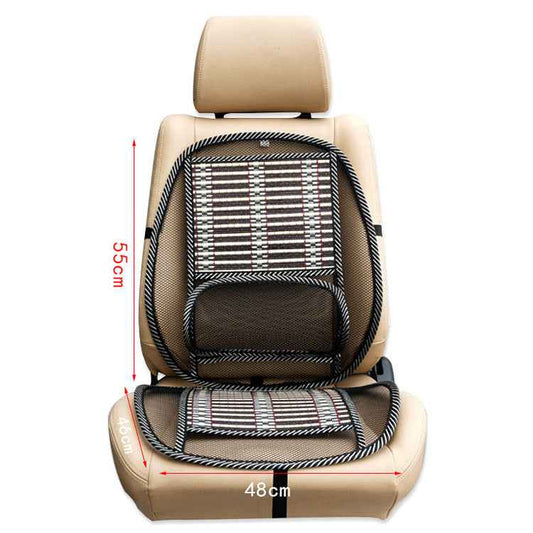 Car Ice Silk Lumbar Cool Cushion Summer Car Massage Cushion Car With General Steel Wire Bamboo Silk Cushion Car Seat