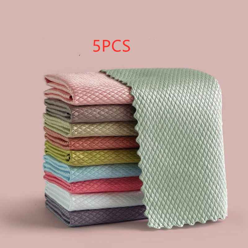 Wipe Glass Car Window Car Towel Dishwashing Table Cleaning Kitchen Fish Scale Towel