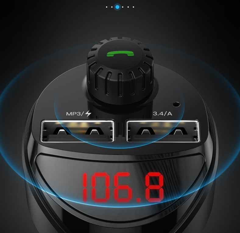 Dual Usb Digital Display Car Charger, Car Cigarette Lighter, Car Charger