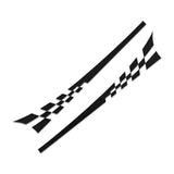 Plaid Side Skirt Car Sticker Whole Car Decal Garland Car Sticker