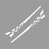 Plaid Side Skirt Car Sticker Whole Car Decal Garland Car Sticker