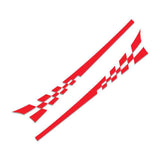 Plaid Side Skirt Car Sticker Whole Car Decal Garland Car Sticker