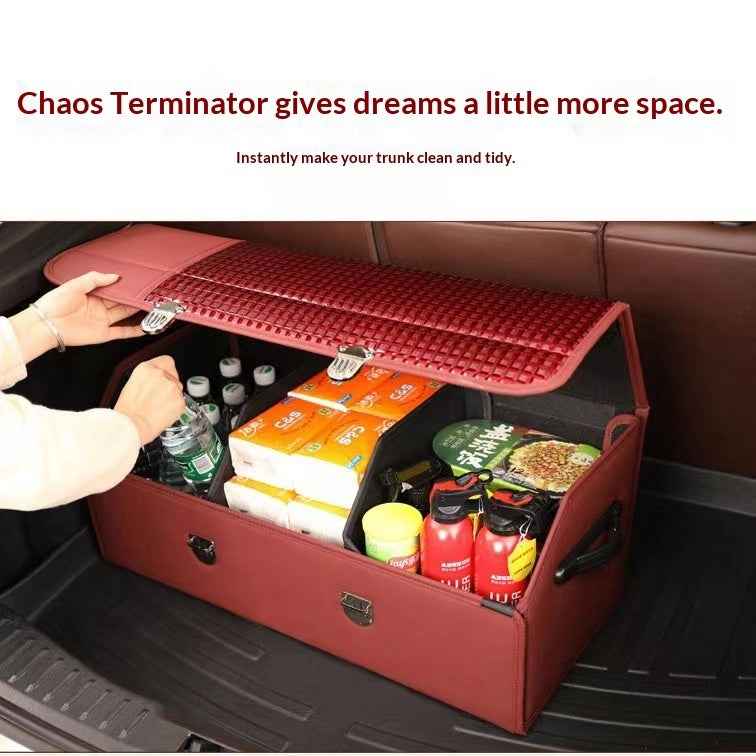 Car Leather Trunk Organizer Box