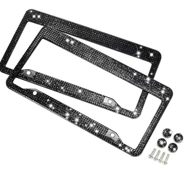 Bling Crystal License Plate Frame