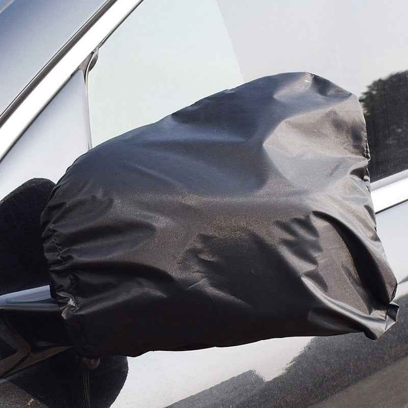 1 Pair Auto Car Rear View Side Mirror Frost Guard Snow Ice Winter Waterproof Cover Brand New And High Quality 190t Silver Cloth