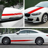 Car Body Beltline Stickers Side Skirt Striped Machine Cover Rearview Mirror