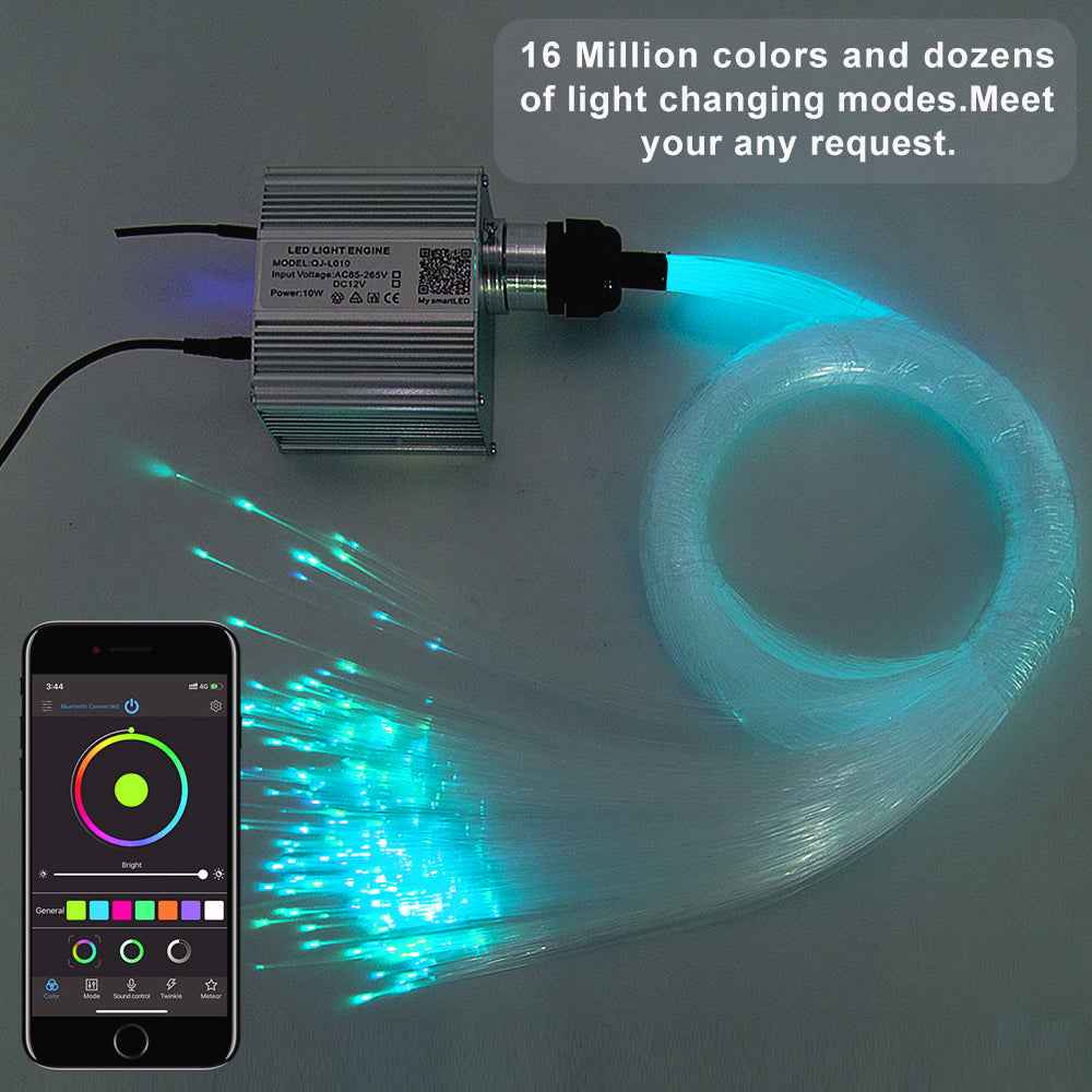 Voice Control Turntable Car Interior Starry Sky Ceiling LED Atmosphere Light