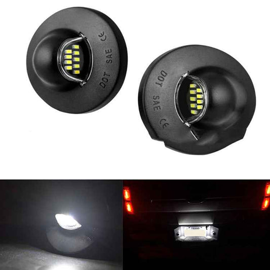 Pickup license plate light rear license plate light