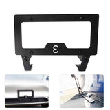 Black aluminum license plate frame