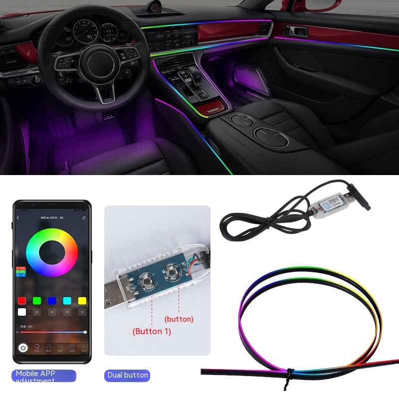 Car Atmosphere LED Light Bar Hidden Modification