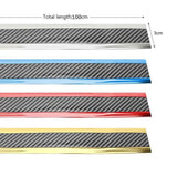 Car Carbon Fiber Pattern Door Sill Decorative Protective Sticker