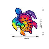 Sea Turtle Rainbow Vinyl Window Car Laptop Decal