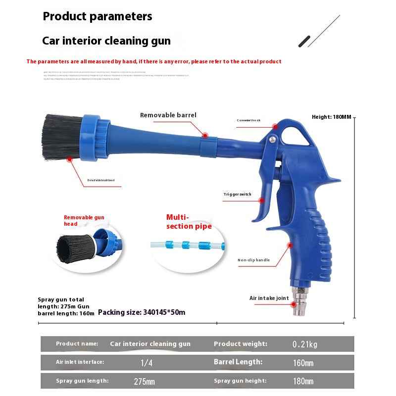 Car Seat Interior High Pressure Cleaning Gun