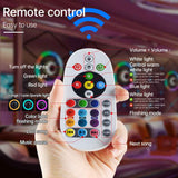 UFO Flying Saucer Light LED Interior Decoration Smart Bluetooth Remote Control Music Light