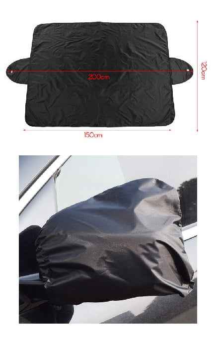 1 Pair Auto Car Rear View Side Mirror Frost Guard Snow Ice Winter Waterproof Cover Brand New And High Quality 190t Silver Cloth