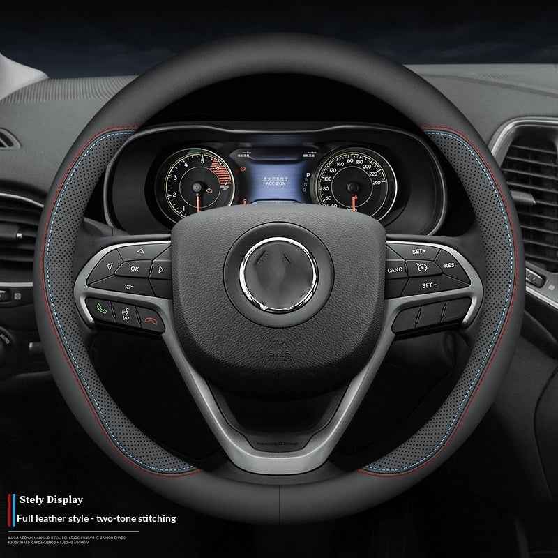 Genuine Leather Steering Wheel Cover