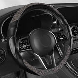 Car Steering Wheel Cover Walnut Grain Business Style Steering Wheel Grip Cover Universal Interior Item