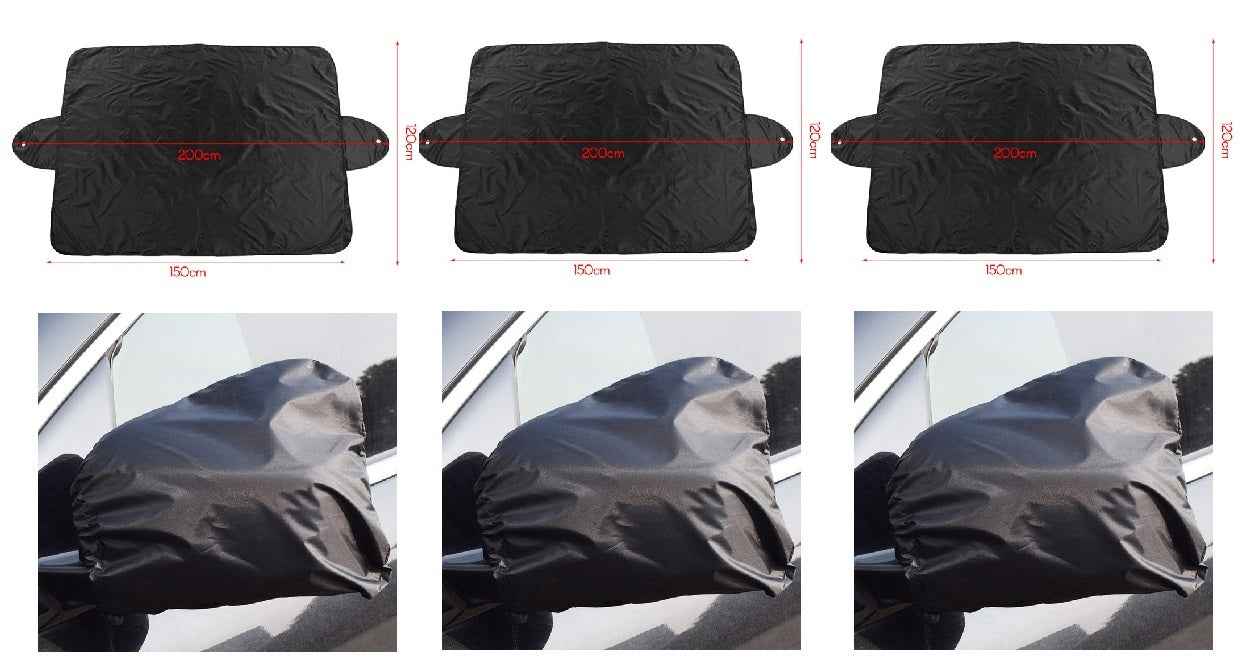 1 Pair Auto Car Rear View Side Mirror Frost Guard Snow Ice Winter Waterproof Cover Brand New And High Quality 190t Silver Cloth