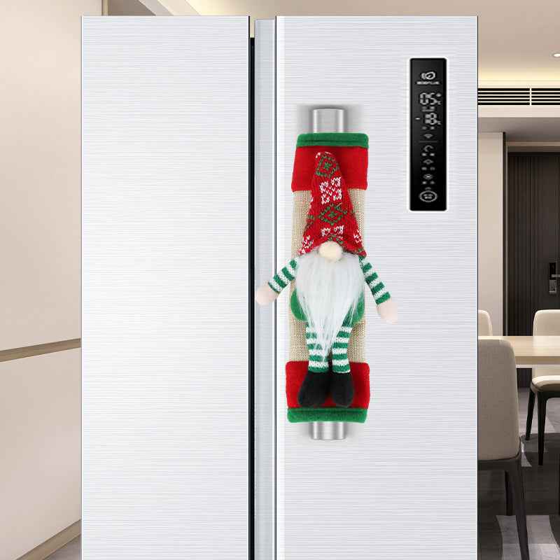 Christmas Refrigerator Door Handle Cover Handle Protector Home Decorations