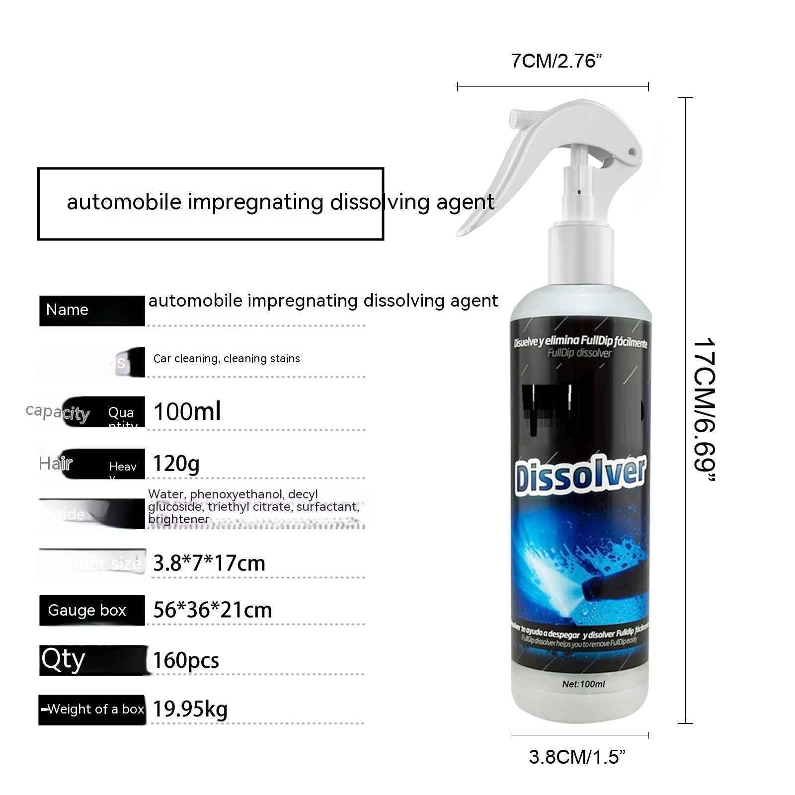 Car Paint Polishing Maintenance Renovation Interior Seat Stain Cleaning Agent
