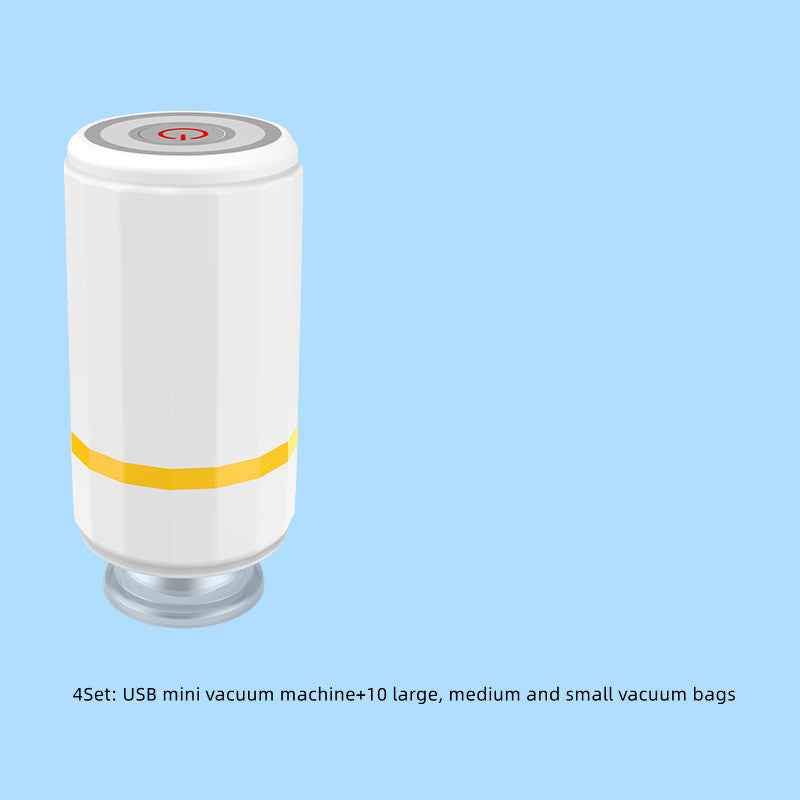 New Mini USB Charging Vacuum Sealer Storage AirPump Electric Home Accessories For Sous Vide Vacuum Packaging Food Clothes Saver Bag