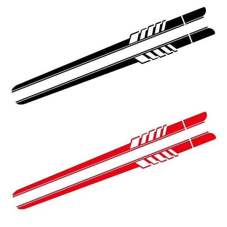 Striped Personality Car Decal Car Body Sticker Garland