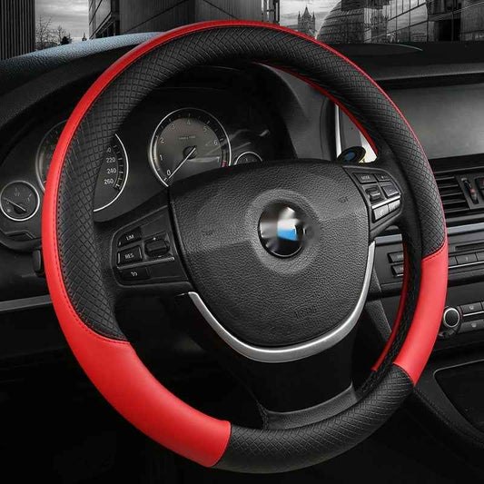 Car Steering Wheel Cover Leather Summer Four Seasons Steering Wheel Cover Breathable Thousand Models