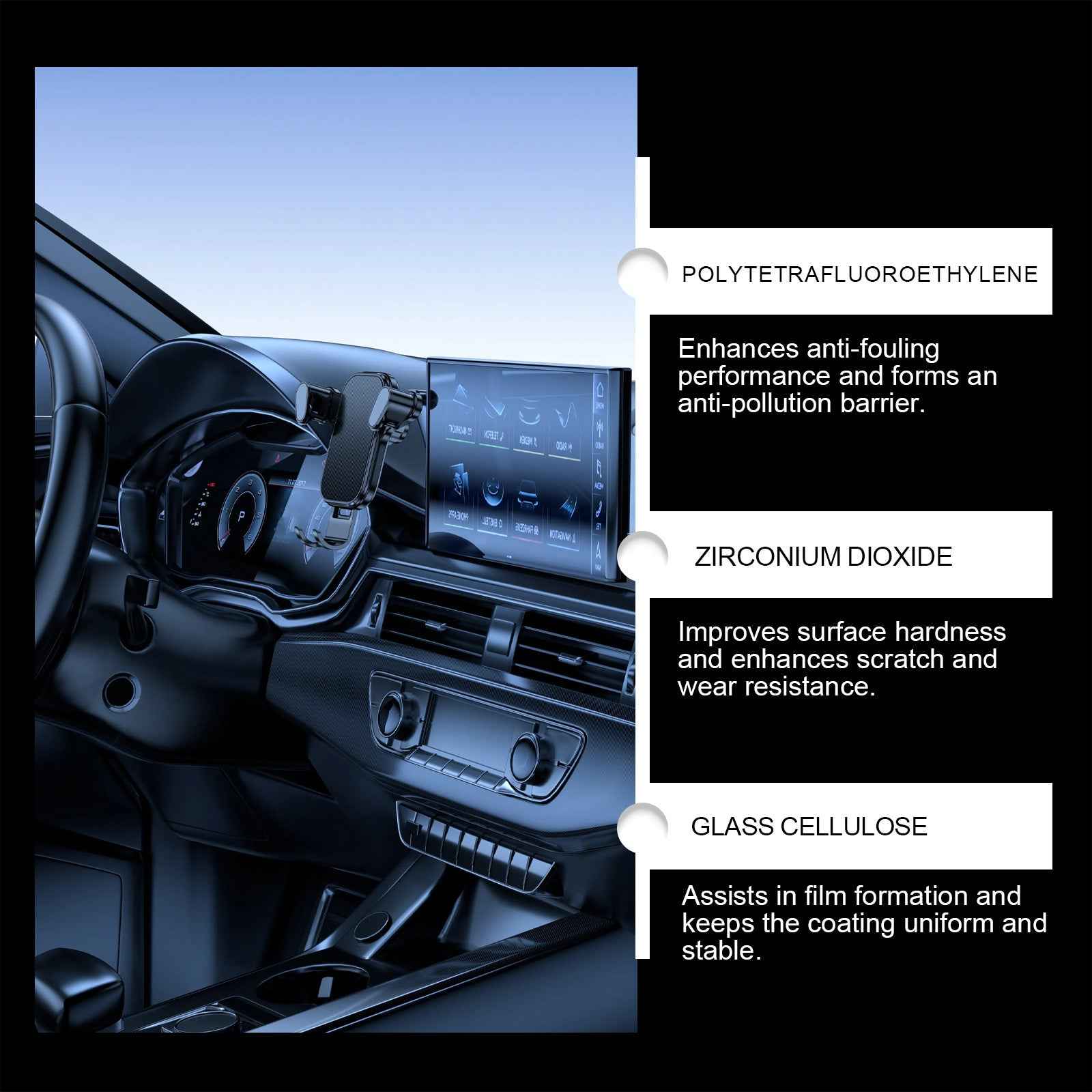 RAYHONG Car Plastic Refurbishing And Care Agent Stain Remover, Anti-fouling Agent, Interior Dashboard Polishing And Cleaning Agent