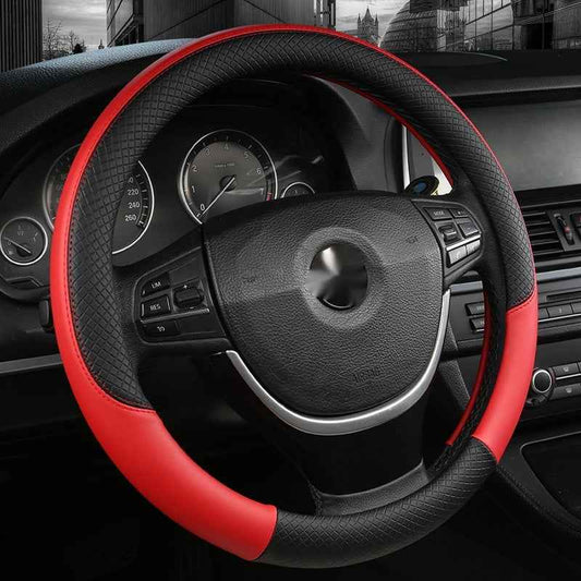 Car Steering Wheel Cover Leather Summer Four Seasons Steering Wheel Cover Breathable Thousand Models