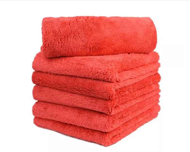 Coral Fleece Microfiber Thickened Absorbent Car Towel