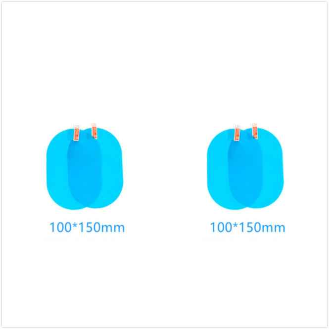 Oval Anti-Moist Waterproof Side Mirror Sticker