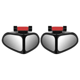 Car Reversing Small Round Mirror Front And Rear Wheel Wide-Angle Mirror Double-Sided Auxiliary Rearview 360 Adjustable Wide Angle Side Rear View Mirror For Car