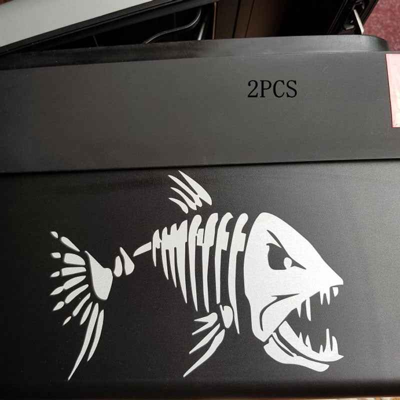 Piranha Crazy Fish Decal Car Window Decoration Motorcycle Sticker