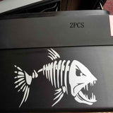 Piranha Crazy Fish Decal Car Window Decoration Motorcycle Sticker