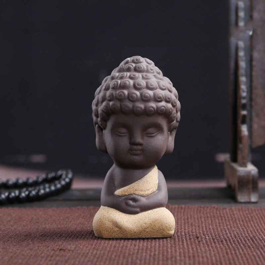 Little Monk Car Car Accessories Flower Pet Bonsai Accessories Fish Tank Landscaping