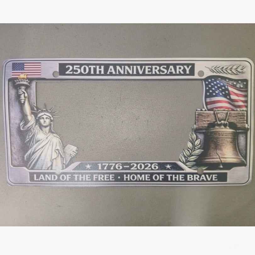 Anniversary Commemorative License Plate Frame Anniversary License Plate