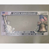 Anniversary Commemorative License Plate Frame Anniversary License Plate